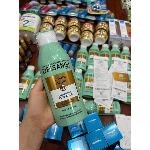Dầu gội Dessange xanh cho tóc dầu
