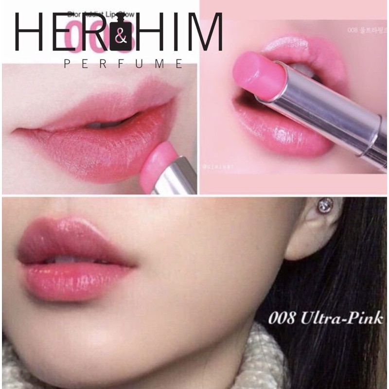 [HERHIMPERFUME] Son Dưỡng Dior Addict Lip Glow Màu 008 Ultra Pink