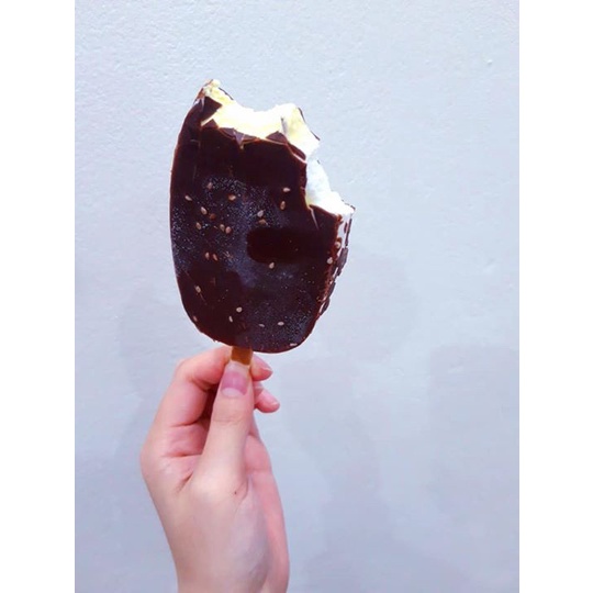 Bịch 10 cây kem socola vỏ giòn hương vani thương hiệu Hùng Linh - Kem ngon của người Việt