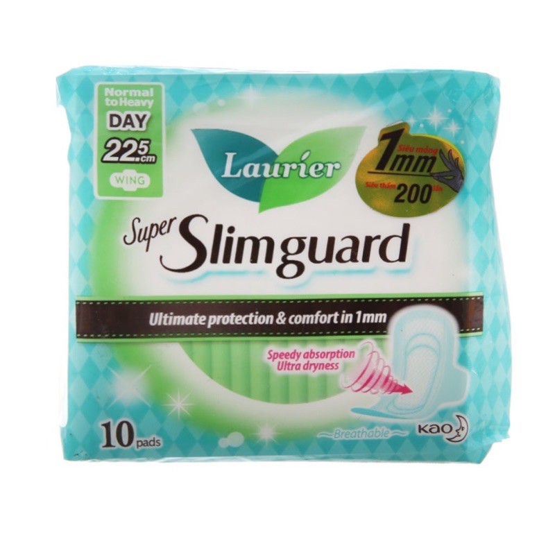 [Hàng cao cấp]Băng vệ sinh Laurier slimguard siêu mỏng 1mm 22.5cm 20 miếng