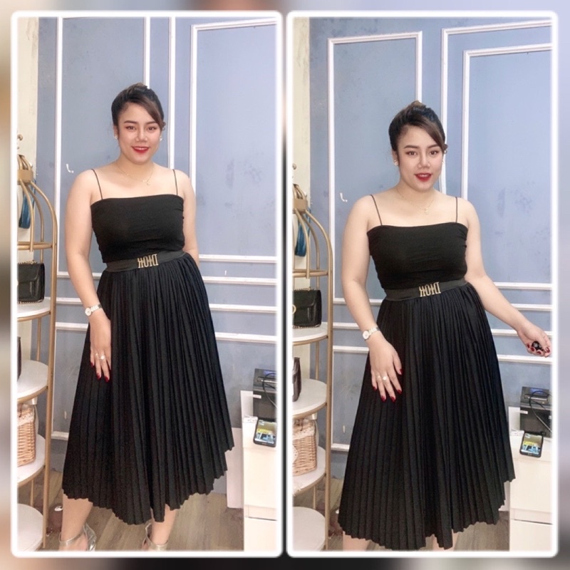 CHÂN VÁY XẾP LI DÀI DIOR CAO CẤP BIGSIZE 55-100kg