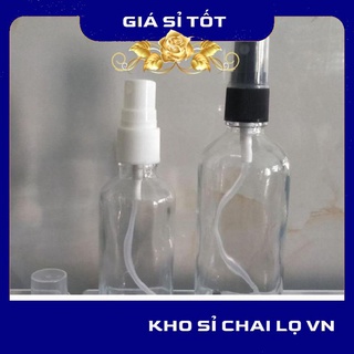 Chai Xịt Phun Sương ❤ Chai xịt phun sương Thủy Tinh 50ml,100ml , chai lọ thủy tinh , phụ kiện du lịch