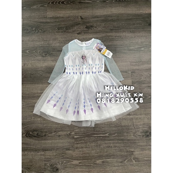 V197 - Váy ren Elsa bé gái