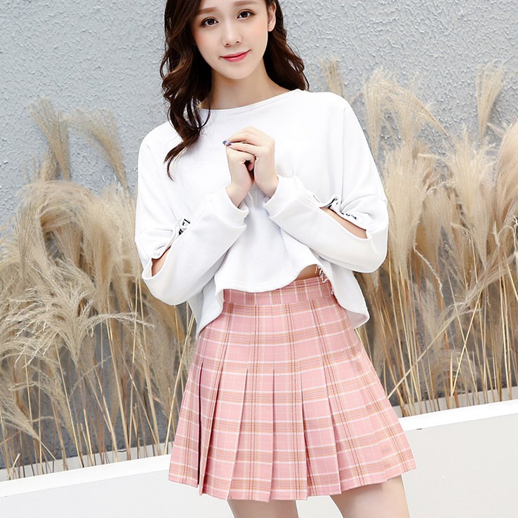 [Rẻ vô địch] Chân váy tennis caro Uzzlang (có ảnh thật) | Hàng loại 1 | BigBuy360 - bigbuy360.vn