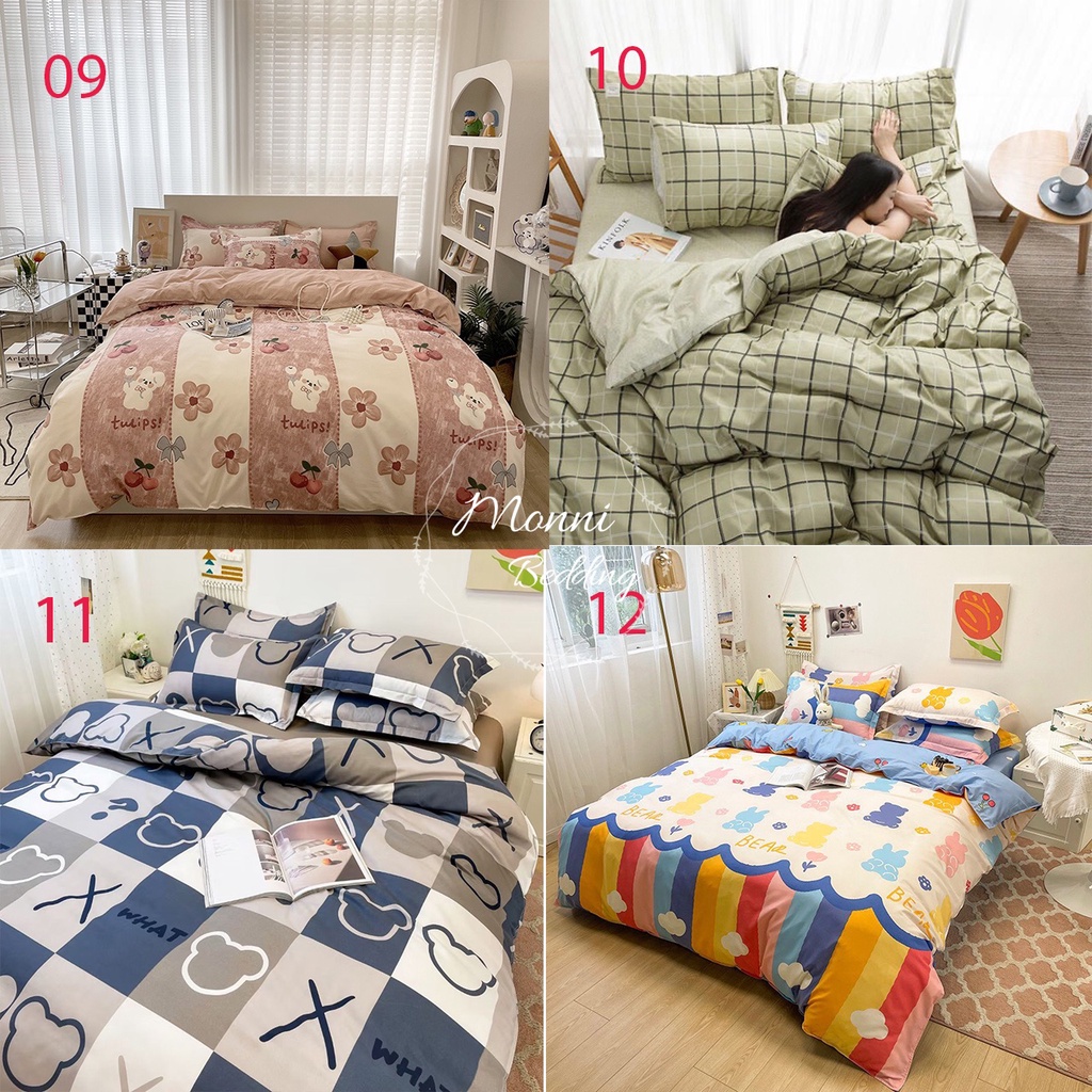 BỘ 5 MÓN CHĂN GA GỐI POLY COTTON NHIỀU MẪU MỚI NHẤT