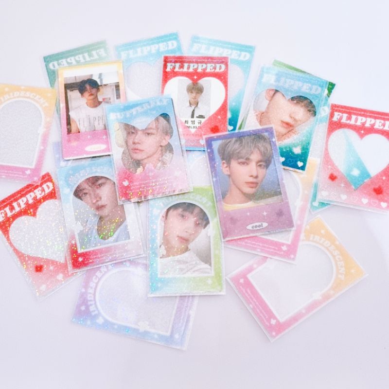 Sleeve hologram họa tiết đựng card bo góc, thẻ hình thần tượng