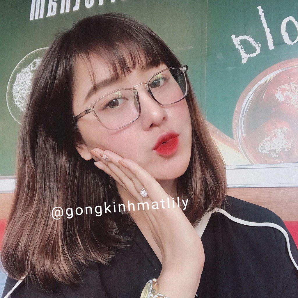 Gọng Kính Cận Vuông Dẻo Hàn L210 - Gọng Kính Mắt Vuông Nhựa Dẻo Lilyeyewear | BigBuy360 - bigbuy360.vn