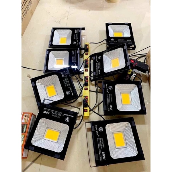 😍Đèn pha điện 220V ánh sáng vàng, ánh sáng trắng chính hãng  MAYOR WOLF