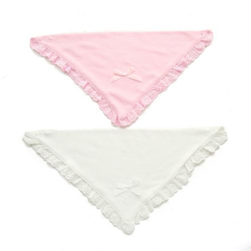 Khăn Yếm Tam Giác Hai Lớp Gắn Nơ Dễ Thương Cho Bé