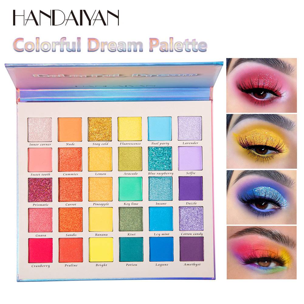 [Hàng mới về] Bảng Phấn Mắt Handaiyan 30 Màu Lì Và Ánh Ngọc Trai Lấp Lánh | BigBuy360 - bigbuy360.vn