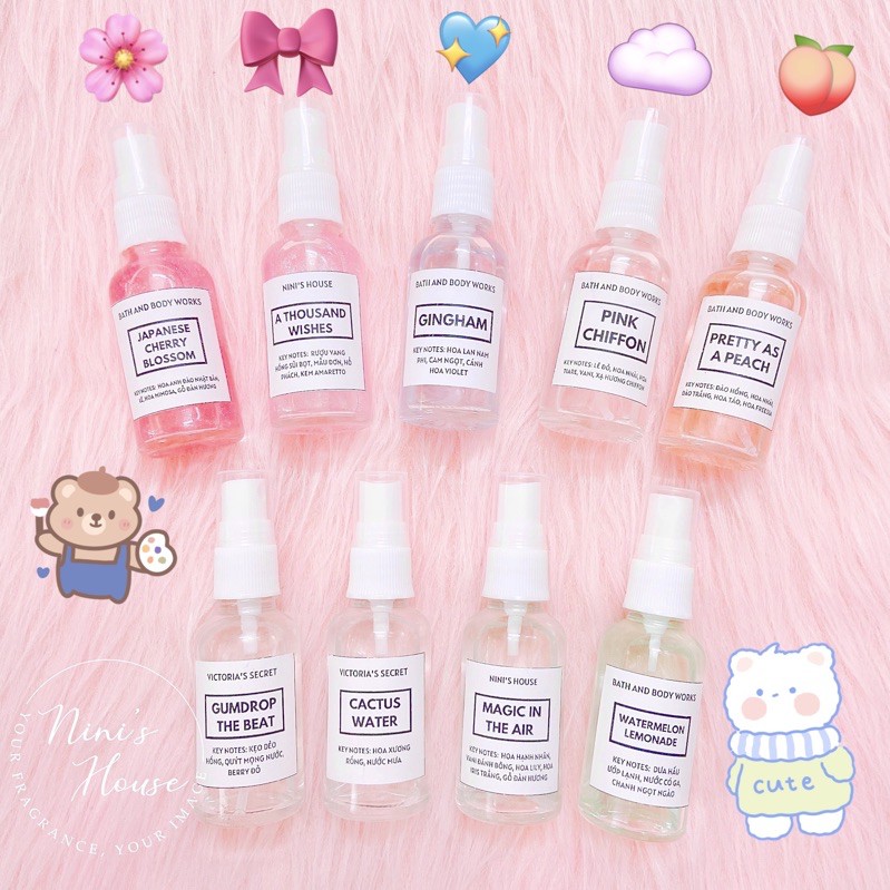 [SAMPLE 30ml] Xịt thơm dưỡng ẩm bodymist Bath and Body Works 30ml | BigBuy360 - bigbuy360.vn