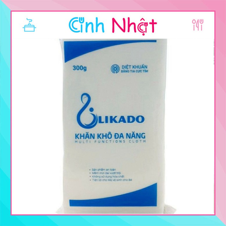 Khăn Khô Đa Năng Cao Cấp LIKADO 300gr (~270 tờ)