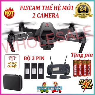 🚀 Thỏa Sức Bay Lượn 🚀  Flycam P5 Pro Drone 4K HD Camera Kép Có Định Vị 1080P WiFi Pin Khỏe Bay Xa 200M Máy bay