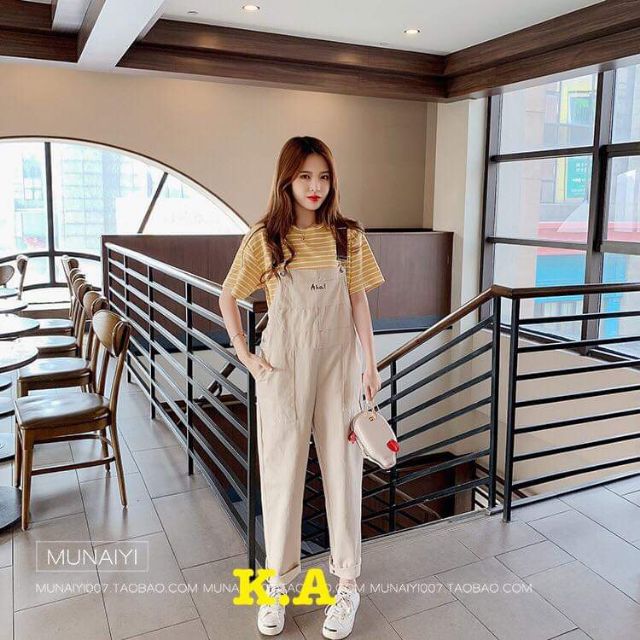 Yếm kaki 3 cúc