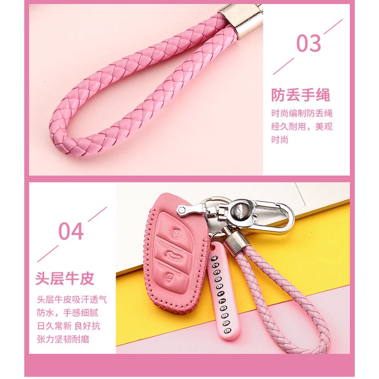 Túi da đựng chìa khóa xe hơi MG ZS MG HS MG GS mg3 mg5 mg6 MG7 kèm giá đỡ