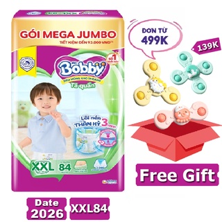 Tã quần bobby xxl84 mẫu mới date 2026 mega jumbo