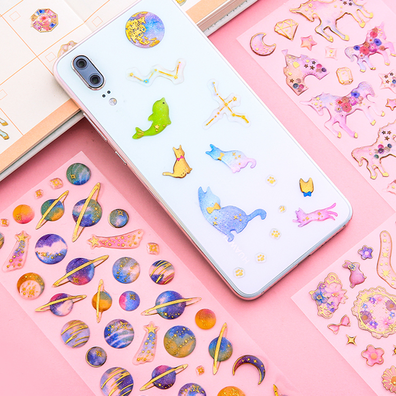 Sticker Dán Trang Trí Hình Kỳ Lân Xinh Xắn