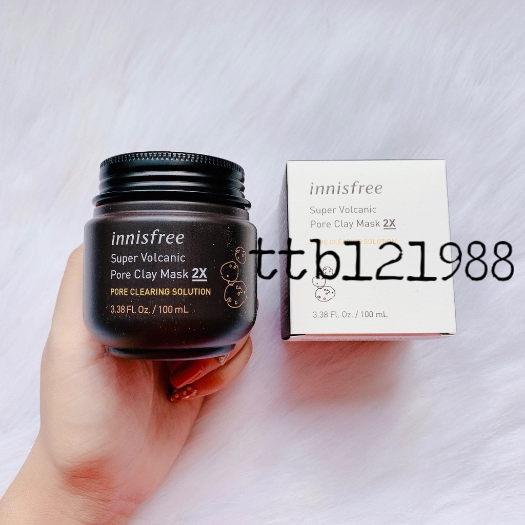 Mặt nạ đất sét Innisfree Super Volcanic Pore Clay Mask 2X ( MẪU MỚI 2X )