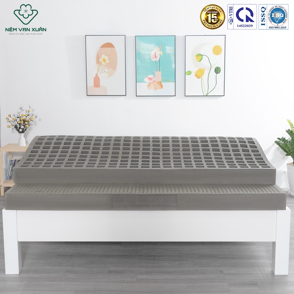 Nệm Cao Su Thiên Nhiên 100% Hoạt Tính Vạn Xuân Lotus Legendary Êm Ái Đàn Hồi Tự Nhiên, Kháng Khuẩn Và Khử Mùi Hiệu Quả