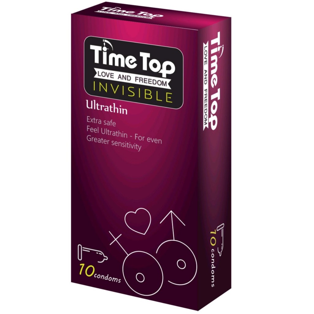 Bao cao su siêu mỏng Time Top - 10 cái