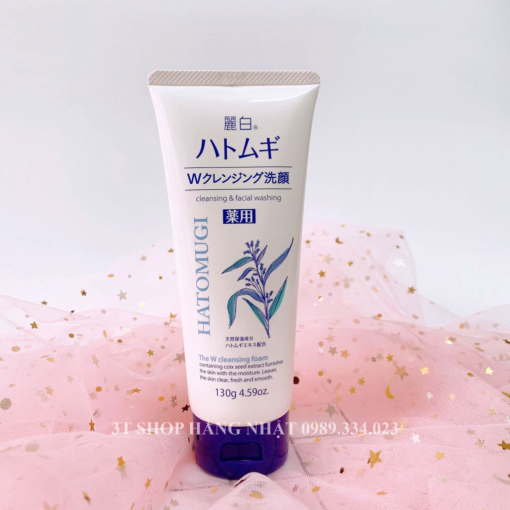 Sữa rửa mặt HATOMUGI The W cleansing foam