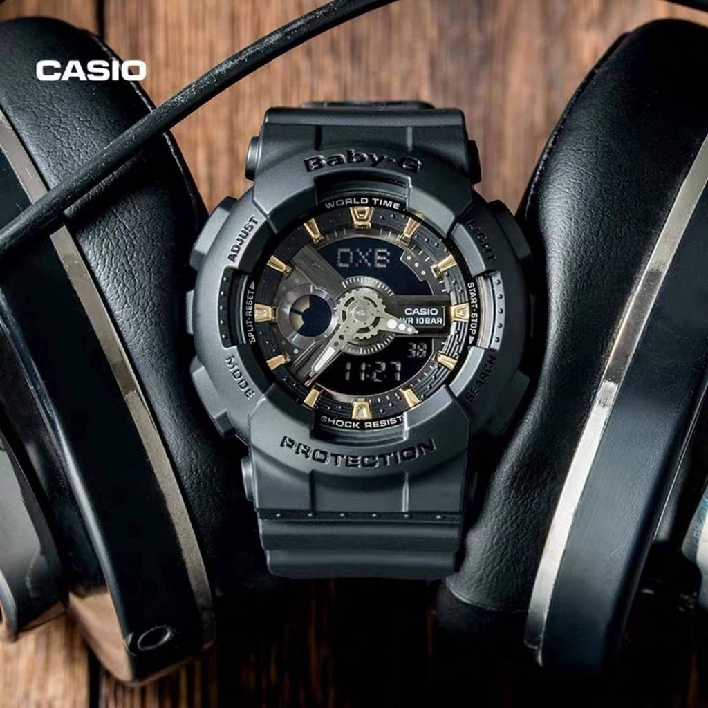Đồng Hồ Nữ Dây Nhựa Casio Baby-G BA-110GA-1ADR Chính Hãng BA-110GA-1A