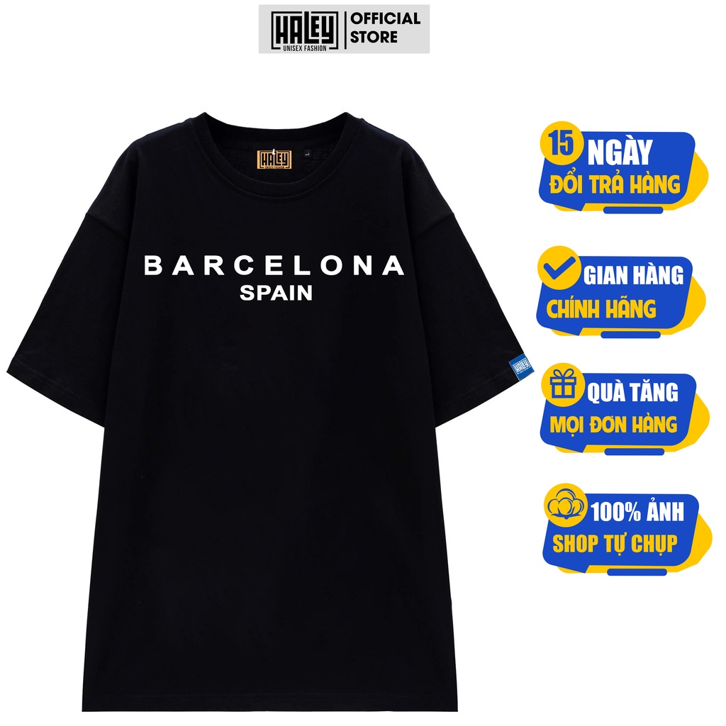 Áo Thun Nam Nữ unisex basic tee HALEY chất cotton 100% nhập khẩu Hàn Quốc thoáng mát form rộng tay lỡ TN15