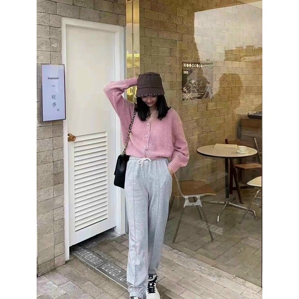 Áo cadigan gạo 4 khuy