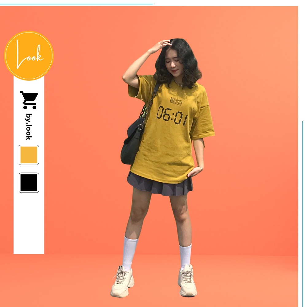 Áo thun unisex LM Time 6001 phông tay lỡ nữ form rộng Freesize | BigBuy360 - bigbuy360.vn