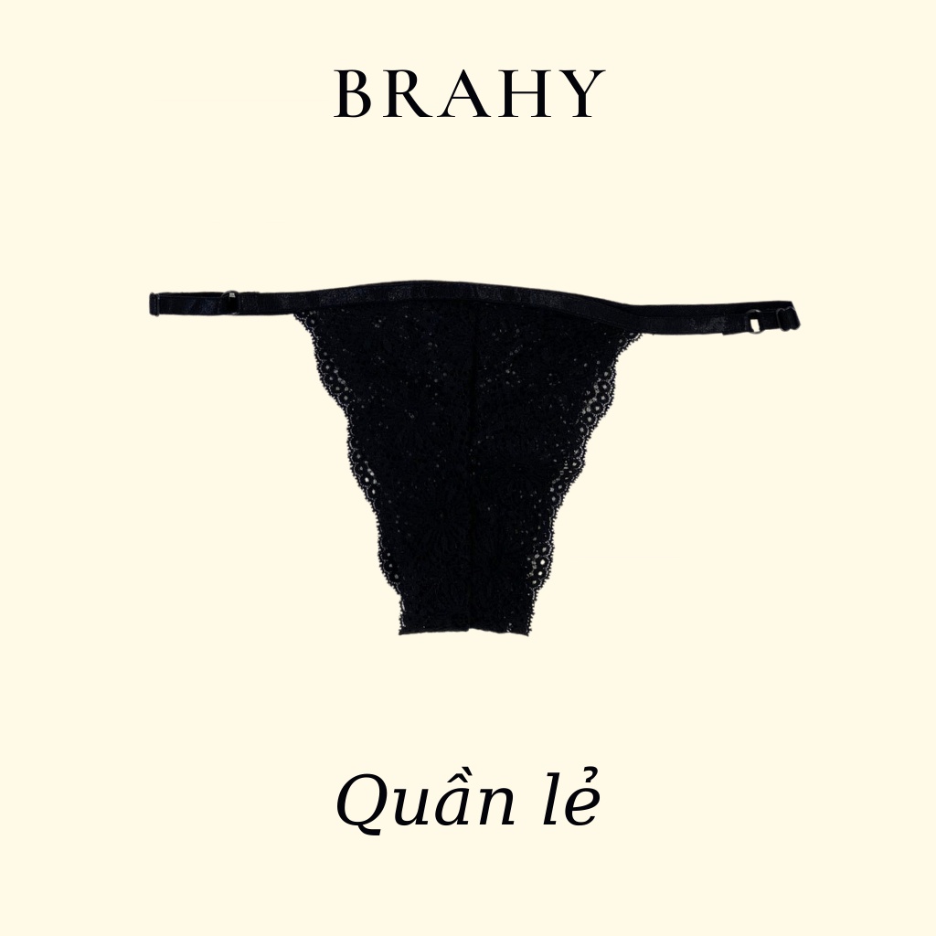 Bộ đồ lót nữ thiết kế màu đen có mút BRAHY 006
