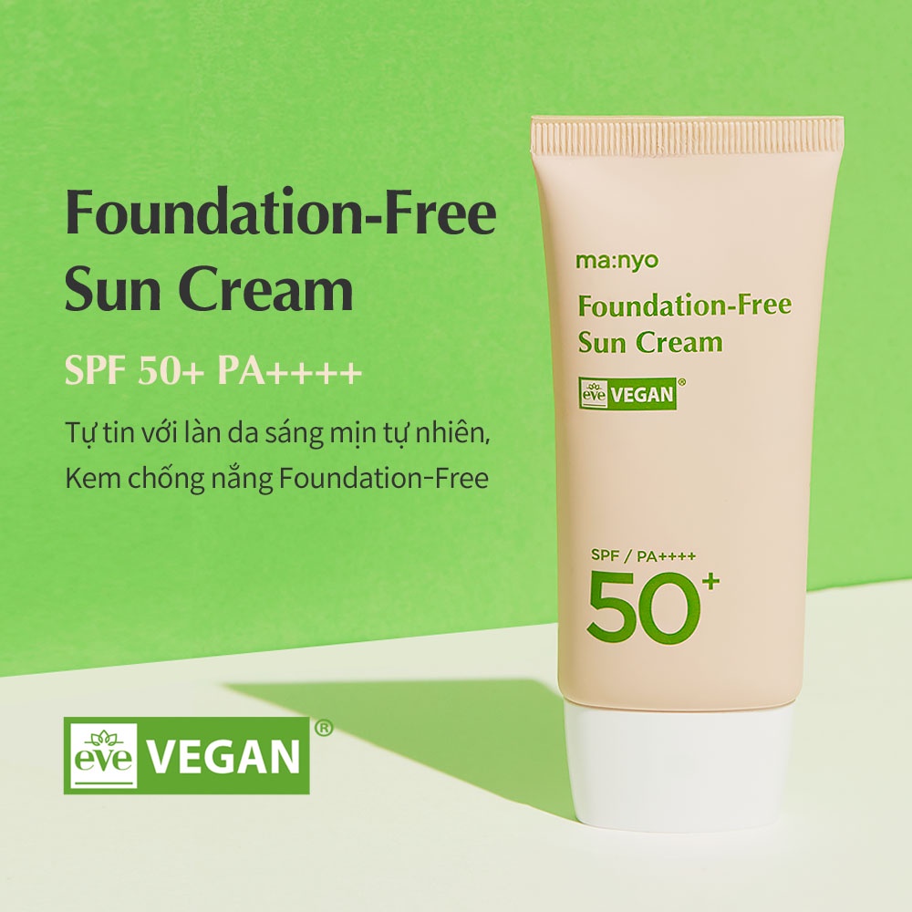Kem chống nắng nâng tone ma:nyo Foundation-Free Sun Cream 50ml