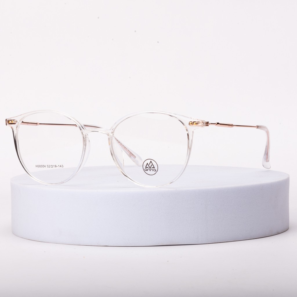 Gọng kính chính hãng ANNA thiết kế dáng tròn kết hợp kim loại và nhựa ANA0004 | BigBuy360 - bigbuy360.vn