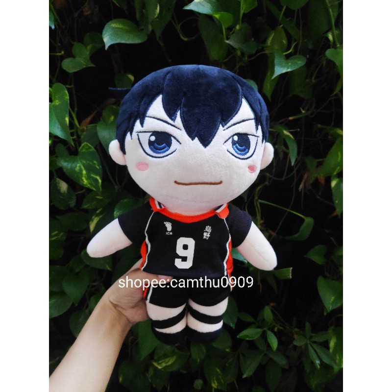 Gấu bông chibi cầu thủ bóng đá hinata haikyuu, gấu bông nhân vật hoạt hình hinata số 9 - số 10
