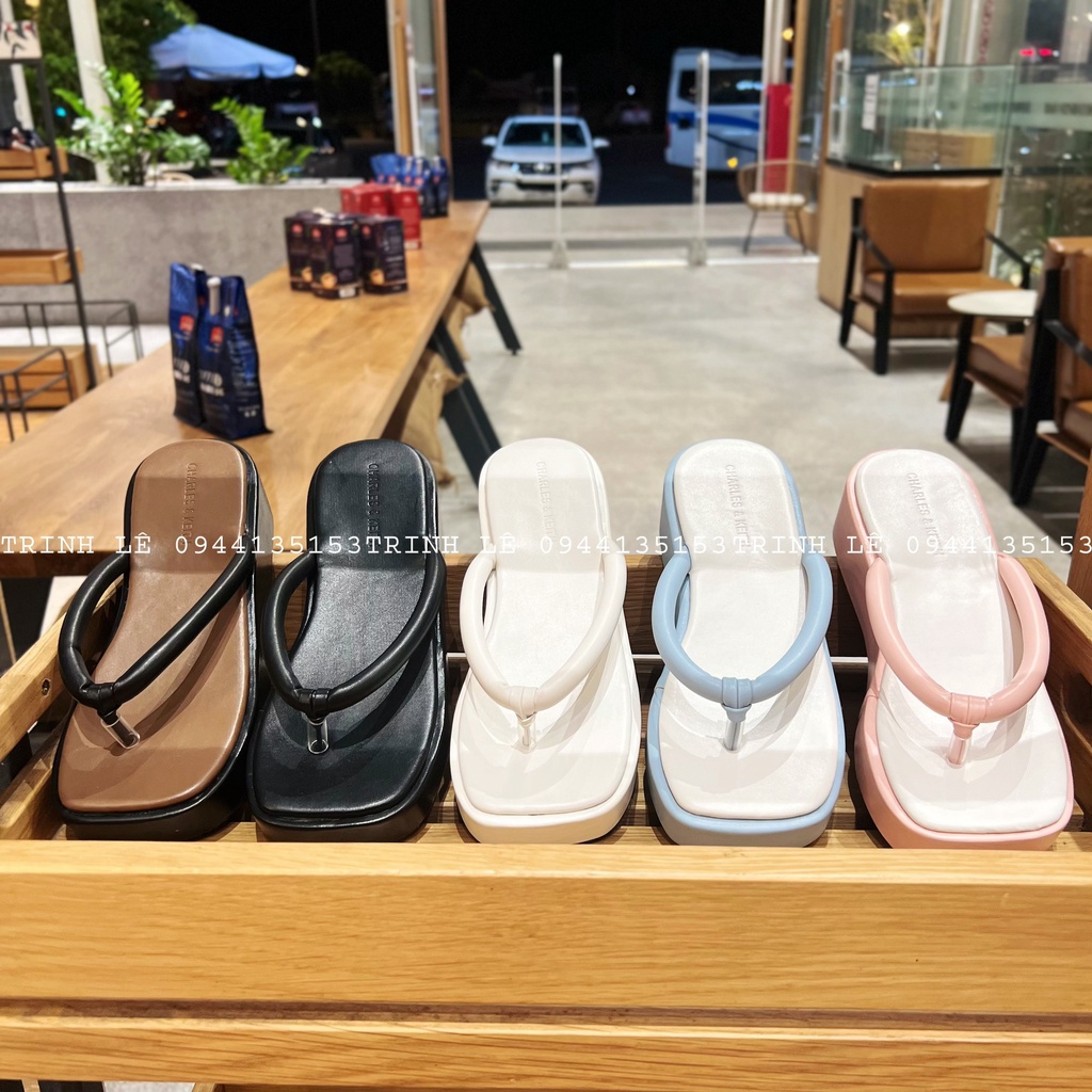 DÉP LÊ NỮ ĐẾ XUỒNG BÁNH MÌ CAO 5CM PHỐI NHIỀU MÀU HOT TREND TRINH LÊ SHOP GIÀY DÉP TL02