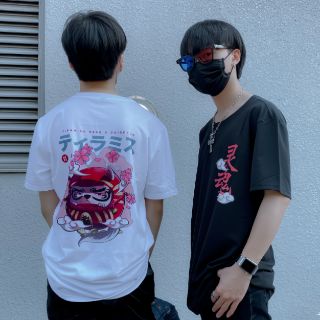 [TIRAMISU NEKO] DARUMEO - ÁO THUN LẬT ĐẬT MÈO TRẮNG