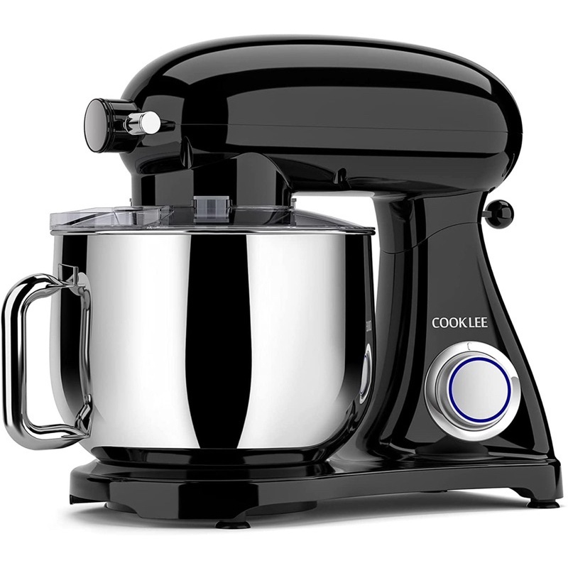 Máy nhào bột Cooklee thân kim loại 8L 1800W - trộn được 1,2 kg bột khô - Bánh răng kim loại cao cấp