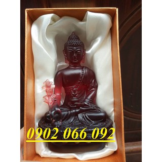 Tượng phật dược sư lưu ly đỏ mận