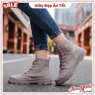 Bốt vải dây buộc đế răng cưa PaLa