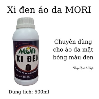 Xi đen MORI - chỉ sử dụng cho áo da bóng màu đen, chai 500ml
