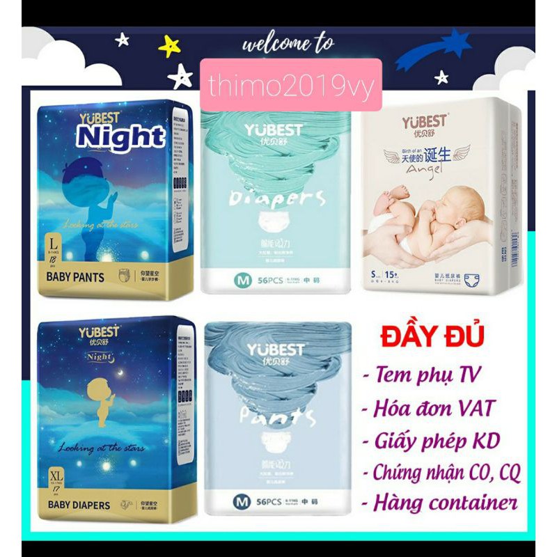 Đà Nẵng  Tã / Bỉm YUBEST Gold / Night / Angel / Natural / Core quần/dán S132, S90, M108, M84, L96