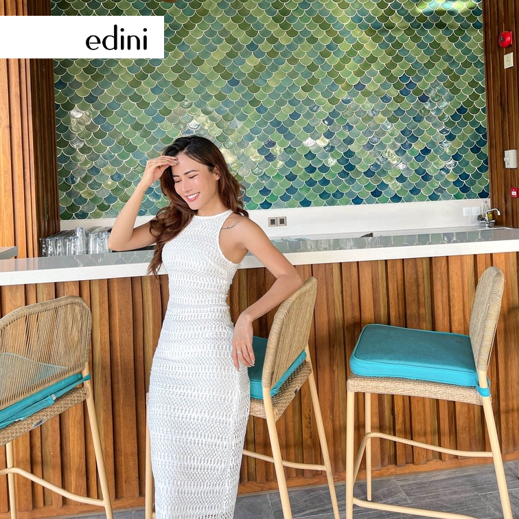 Đầm Ren Cổ Yếm - EDINI - D1475