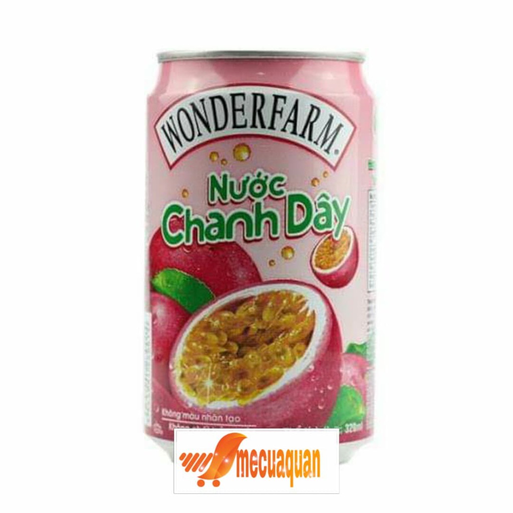 Nước chanh dây Wonderfarm lon 310ml Hsd 12/2020