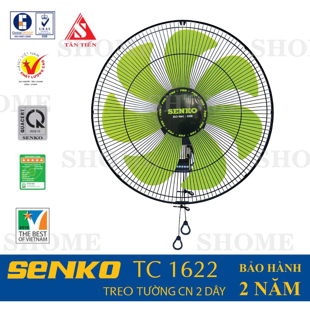 Quạt treo tường cao cấp Senko TC1622