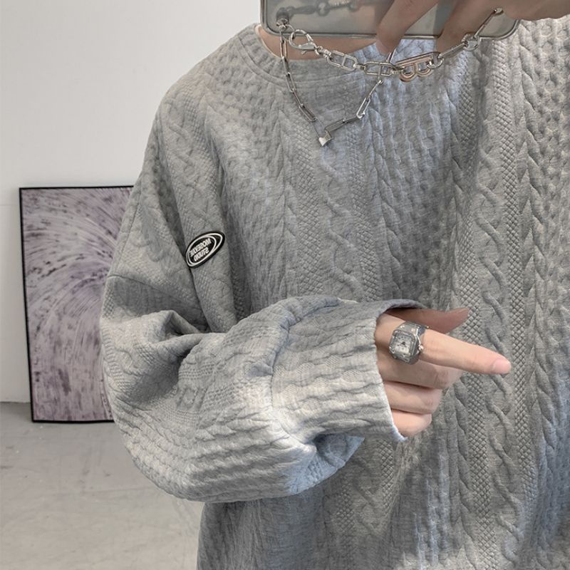 Áo Sweater nỉ Unisex hoạ tiết nổi 3D