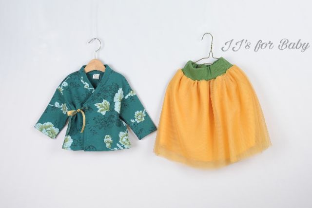 Set áo váy Hanbok thu đông cho bé gái- nhập Hàn (ảnh thật)