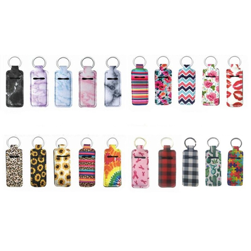 Set 40 Móc Khóa / Son Môi Dạng Ấn Nhiệt Độc Đáo Giá Đỡ