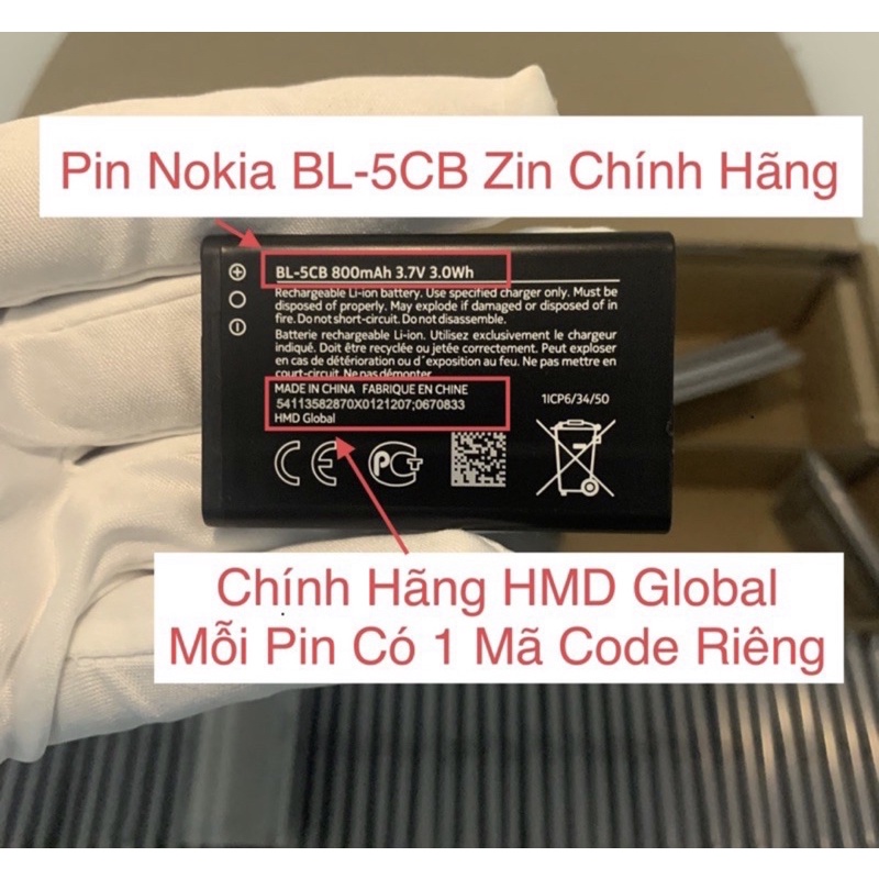 Pin 5cb zin theo máy chuẩn zin chính hãng