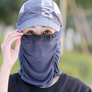 Nón khẩu trang chống nắng chống uv tạo kiểu, mũ chống nắng kèm khẩu trang phong cách Hàn