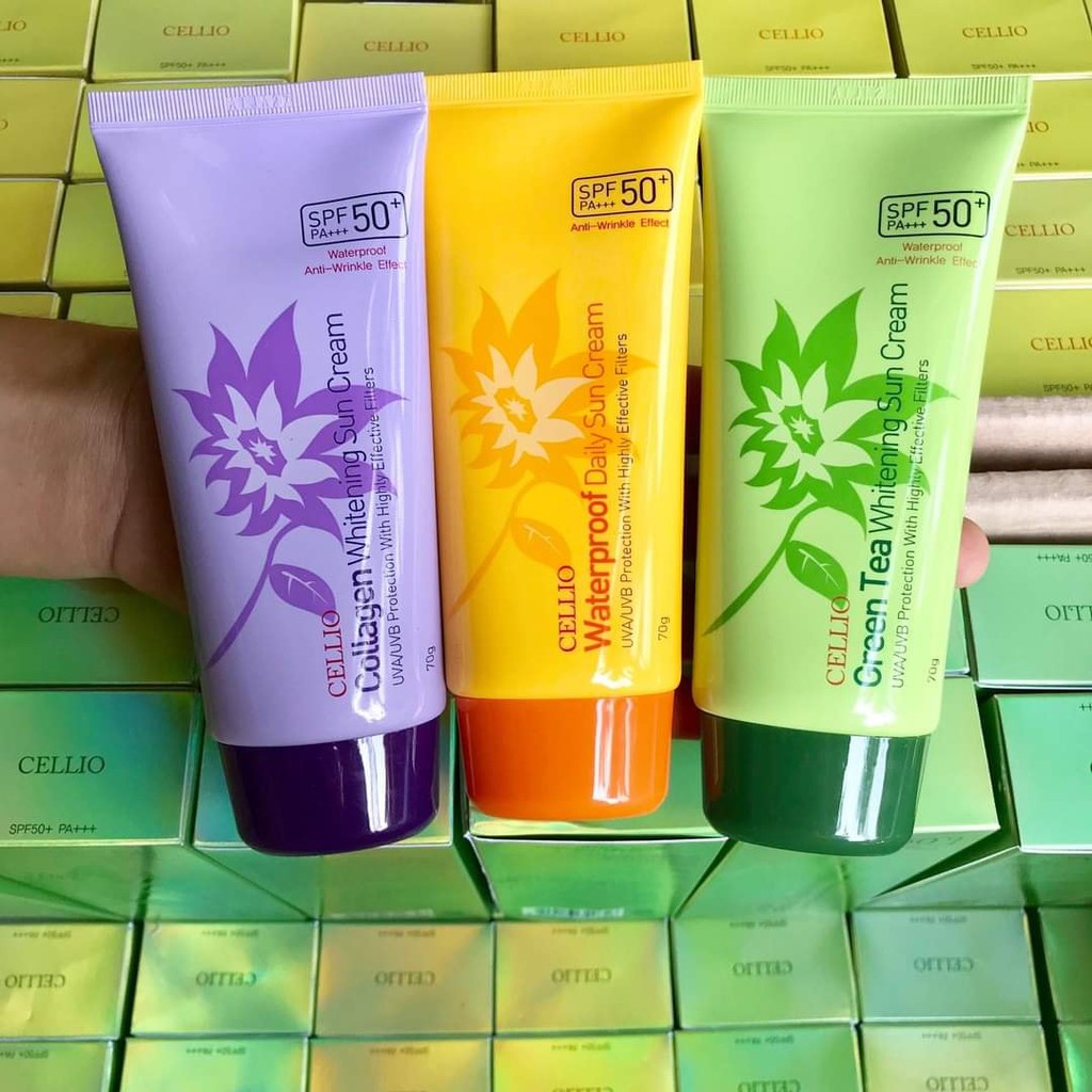 Kem Chống Nắng Cellio Sun Cream SPF50+ PA+++ 70g