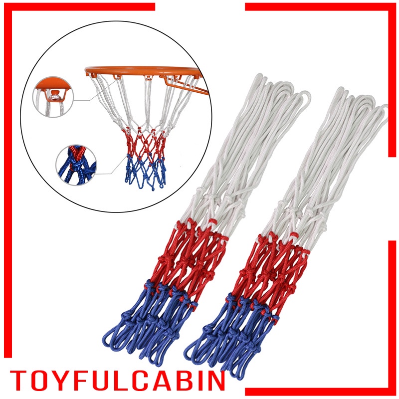 Bộ 2 Quả Bóng Rổ Bằng Sợi Polyester Bện Dày Dặn Chống Mưa Tiện Dụng